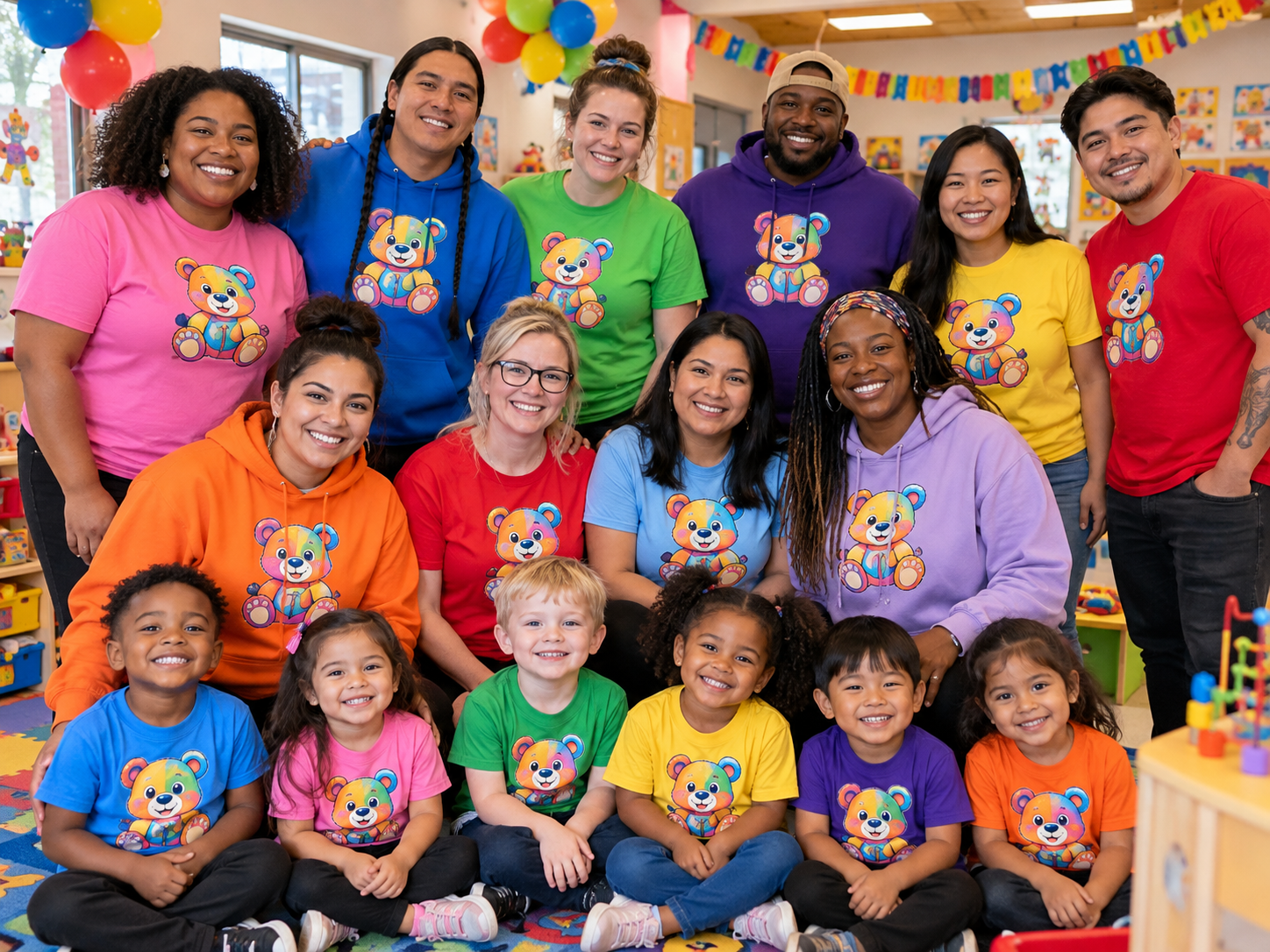 PrintCustomTees.com for daycares, schools, churches, businesses, family reunions and other events.